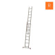Echelle transformable 2 plans Escalux - Nombre d'échelons au choix 2 x 8