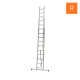 Echelle transformable 3 plans Escalux - Nombre d'échelons au choix 3 x 10