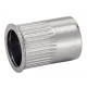 Boite de 100 écrous crantés ACTON à sertir - Ø4 mm - Tête affleurante Inox A2 - 626334