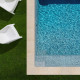 Kit complet | margelles pour piscine 4x4m en pierre de bourgogne dorée (+ colle, joint, hydrofuge ...)