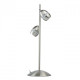 Lampe de table argentée techno 2 ampoules 50 cm