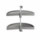 Jeu de plateaux tournants demi-lune pour module de cuisine de 800 mm coloris au choix