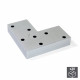 Pied pour meuble Alumix 8 gris métallisé hauteur au choix (par 20)