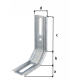 Equerre 3 pans 45 degrés 100x72x30 Galva Alberts - 341374 