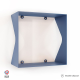 Etagère murale cube échancrée DECO-GEM Agate. L.30 x H.30 x P.15 cm Blanc