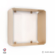 Etagère murale cube Ambre - DECO-GEM L.30 x H.30 x P.15 cm Champagne