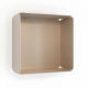 Etagère murale cube DECO-GEM L.30 x H.30 x P.15 cm Amethyste Champagne