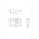 Evier Céramique Timbre D'office Grand Siècle Blanc 90cm 