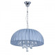 Suspension chromée elegance 5 ampoules 72 cm