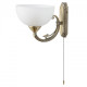 Applique murale laiton classic 1 ampoule 23 cm