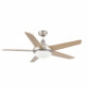 Faro 33137 Ventilateur de plafond avec lumière et télécommande A 3 vitesses réglables, Chêne