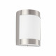 Aplique murale de jardin nickel mat cela h22 1 ampoule