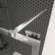 Paroi de douche - cadre et bras aluminium - Dimensions et couleur du cadre au choix 