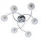 Plafonnier chromé megapolis 6 ampoules 18 cm