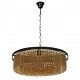 Suspension noire loft 10 ampoules 89 cm