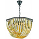 Lustre en cristal champagne doré manchester 5 lumières