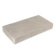 Margelle de piscine 61x33x8cm pierre naturelle atlas beige bord droit