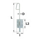 Verrou à douille zingué 14x250 mm torbel 522010 - 9514252.1 