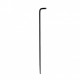 Piquet de jardin noire flow 1 ampoule