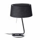 Lampe de table noire hotel 1 ampoule