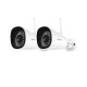 Lot de 2 caméras ip wi-fi extérieure 1080p - fi9902p blanche foscam