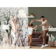 Film Décoratif Dépoli à Motif Arbres – Nature & Intimité - largeur & longueur au choix