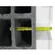 Fixation universelle M6 et M8 ING FIXATIONS Doublage plaque de plâtre + isolant - Ø 12 x 240 mm - Boîte de 20 - A160480 
