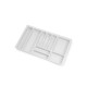 range-couverts Optima Vertex/Concept, profondeur 500mm, plateau 16mm, module 800mm, Plastique, Blanc