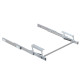 Coulisses pour table extensible et relevable Oplà Top, Aluminium, Acier inox anodisé