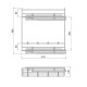 Porte-bouteilles extractible Suprastar avec fermeture amortie, module 150mm, acier, chromé 