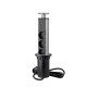 Multiconnecteur élevable Vertikal A+C, EU, Peint en aluminium, Plastique et Aluminium