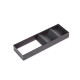 Orderbox Organiseur incliné pour tiroir, 150x470mm, Acier et Bois, Gris antracite
