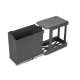 Poubelles de recyclage pour la cuisine, 1 x 30L, fixation inférieure et extraction automatique, Acier et Plastique, Gris antracite 