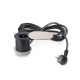 Multiconnecteur Vertikal Flat 60, diamètre 60mm, 1 x prise Schuko, 1 x USB Type A, 1 x USB Type C, Acier et Plastique, Acier inoxydable 