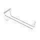 Porte-verres pour meubles Supra 1 rangée, longueur 340mm, Acier, Chromé