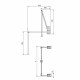 Penderie rabattable pour armoire Hang mural - module 600-830 