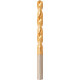 Foret hélicoïdal avec queue cylindrique, en acier à coupe rapide, type N, DIN 338, surface avec revêtement TiN, Ø h8 : 6,00 mm, Long. totale 93 mm