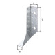 Support U ailes extérieures droite galvanisé 25x140 Alberts - 331504 