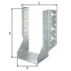 Sabot support U ailes extérieurs 100x200 Galva Alberts - 335243 