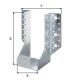 sabot support U ailes extérieures 80x180 Galva Alberts - 354725 