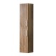 Meuble de rangement colonne de salle de bain haute à poser ou à suspendre L 30 x P 27 x H 142 cm - Couleur au choix Chêne