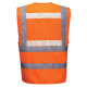 Gilet sans manche haute visibilité triple technologies portwest glowtex - Couleur et taille au choix 