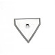 Grattoir de peinture triangulaire EDMA Lame inox remplaçable - 277855 