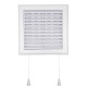 Lot de 1_grille intérieur avec moustiquaire et tirette 140x140 mm