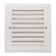 Lot de 1_grille de ventilation plastique 140x140 mm    blanc