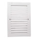 Lot de 1_grille de ventilation plastique 140x210 mm    blanc