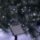 Guirlande solaire blanche 200 leds 20 m codico