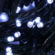 Guirlande solaire blanche 200 leds 20 m codico 