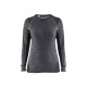 Haut de sous-vêtements en laine mérinos WARM femme 72001732 - Taille au choix