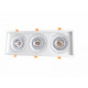 Downlight spot led cob rectangle orientable 3x20w 120 - couleur eclairage au choix
